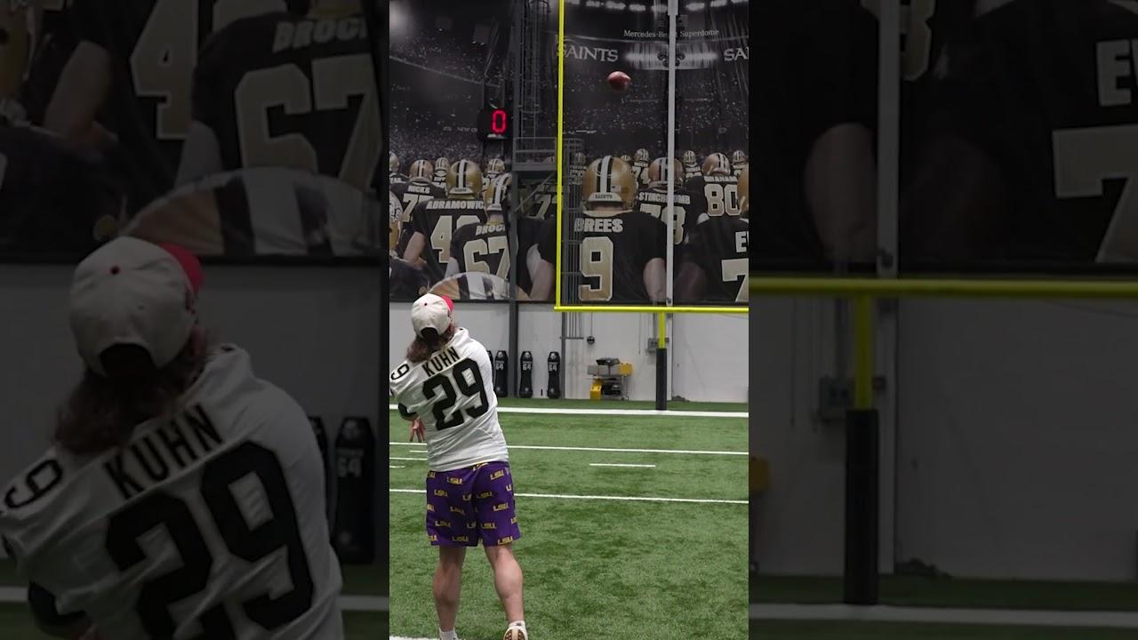 Featured comic — We got to do a crossbar challenge with Tyler Shough at the Saints facilities @TwistedTea