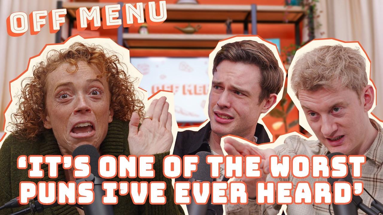 Featured comic — Michelle Wolf, Ed Gamble and James Acaster can't stop punning 🤣 | Off Menu Podcast