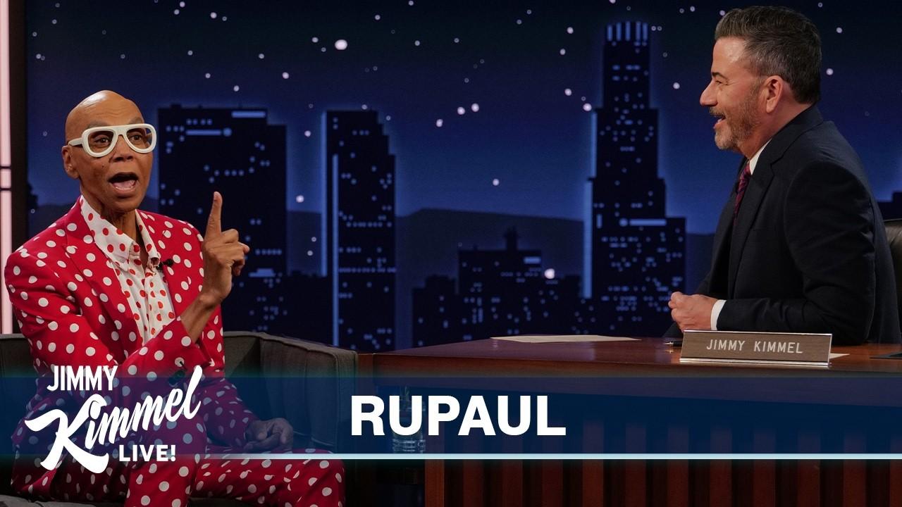 Jimmy Kimmel Live — RuPaul on His Amazing Prom Photo, Whether He'd Ever Run for President & New Movie Stop! That! Train!