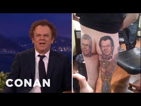 John C. Reilly — John C. Reilly Is Aghast At This Insane "Step Brothers" Tattoo | CONAN on TBS